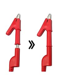 TKDMR 0.157 in 5 piezas colorido plátano (silástico) a cocodrilo, cable de prueba de cocodrilo, cable de cable multimetro de prueba, cable de 3.3 ft