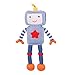 Zubels Baby Riley The Robot Hand-Knit Plush Doll Toy, All-Natural Fibers, Eco-Friendly, 100% Cotton, 14-Inch