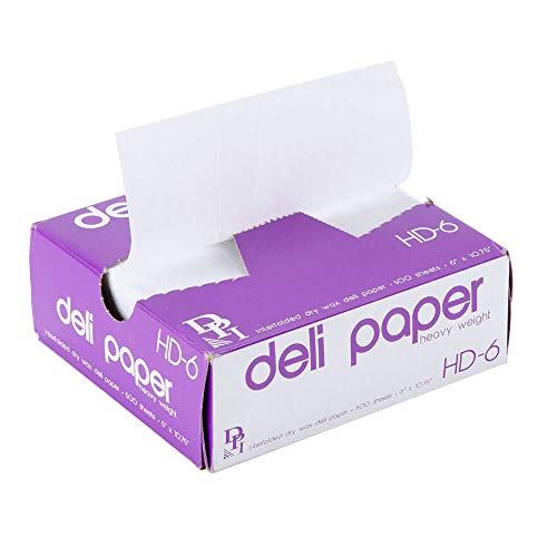 Durable Packaging HD-6 Heavy Weight Interfolded Dry Wax Deli Paper | 6" x 10 3/4" | 500 Sheets - Thumbnail 5
