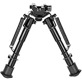 CVLIFE 6-9 Inches Tactical Rifle Bipod Adjustable Spring Return with Quick Release Adapter