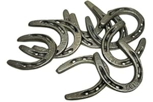 CARVERS OLDE IRON Carver's Olde Iron 3.5" Cast Iron Metal Horseshoe Set - Easy to Weld (10 Pieces)