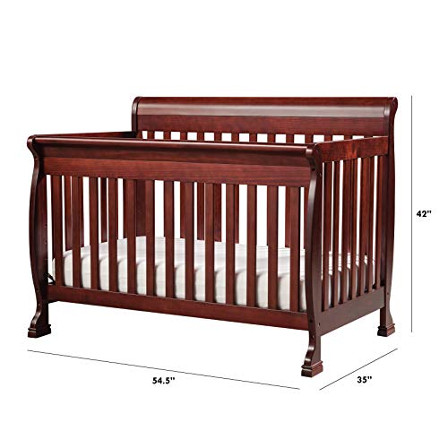 DaVinci Kalani 4in1 Convertible Crib in Rich Cherry, Greenguard Gold