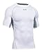 Under Armour Men's UA HeatGear® Armour Printed Short Sleeve Compression Shirt Medium White
