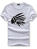 Aishang Unisex Hipster Hip Hop Crewneck T-shirt Short sleeve Tee Tops