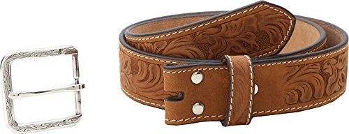 Nocona Men's Floral Embose, Medium Brown, 32