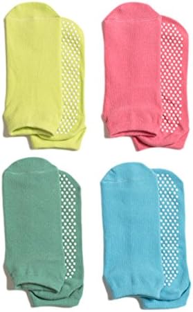 LIBRUONE Yoga Socks Non Slip Skid Pilates Barre Ballet Socks with Grips Cotton for Women