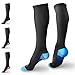 BAMS Premium Bamboo Compression Socks for Men, Women- Antibacterial 15-20 mmHg Medical Graduated Knee-High Sock with New Odor-Kill Technology for Sports, Travel, Maternity Pregnancy