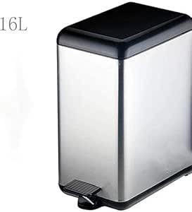 Paso Cesto de Basura Bote de Basura Rectangular Cubo de Almacenamiento