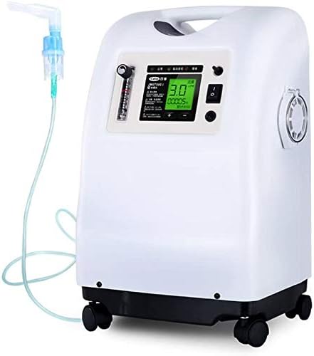 Knoijijuo Oxygen Concentrator - Timer Oxygen Concentrator Portable Oxygen Generator Machines House Zerstäubungsausgabe Air Purifier 1-3L / Minute,Weiß