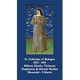 St. Catherine of Bologna LAMINATED Prayer Card (5-pack), with a Free Jesus Prayer Card