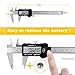 Digital Caliper, Adoric Electronic Digital Caliper Stainless Steel Body with Large LCD Screen | 0-6 Inches | Millimeter/Inch/Conversion