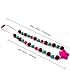 Silicone Chewable Necklace, Sensory Oral Motor Aide Star Rainbow Chewy Jewelry Teether Toys for Kids whith Autism ADHD Special Needs or Nursing Mom with Teething Baby - by Maberry (Purple)
