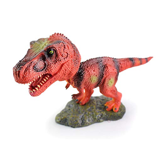 Tinsow Lovely Lifelike Bobble Head T Rex, Triceratops, Ankylosaurus, Parasaurolophus, Dinosaur Toy Figures - Creative Head Rocking Car Toy Ornaments for Dinosaur Lovers (T Rex)