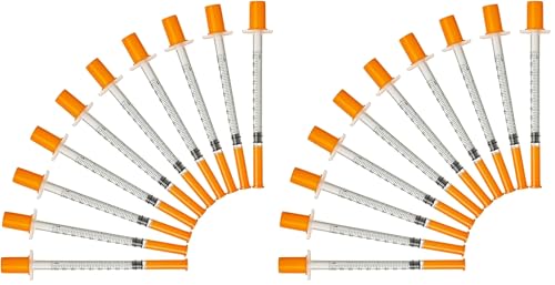 SKXZK 1ml/cc 30G Kunststoff Mehrzweck-Messwerkzeuge, einzeln verpackt (100Pack) (Packung mit 2)