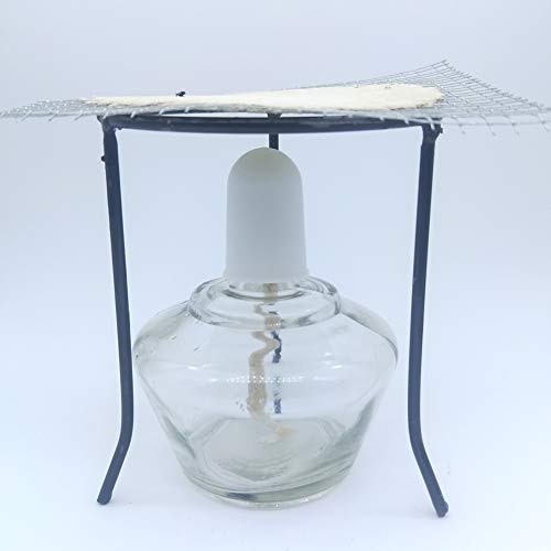Labbest Alcohol Burner 250ml/8.5 oz Glass Bunsen Lamp with 6 Cotton 6inch Wicks, 1 Cap and Funnel for Laboratory, Classroom or Home Scientific Equipment - Thumbnail 5
