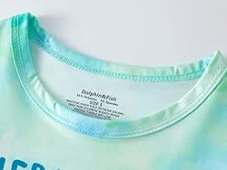 Dolphin&Fish Kids Short Pjs Girls Summer Pajamas