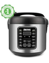 Aroma Housewares ARC-5200SB 2O2O model Rice & Grain Cooker, SautÃ©, Slow Cook, Steam, Stew, Oatmeal, Risotto, Soup, 20 Cup 10 Cup uncooked, Stainless Steel