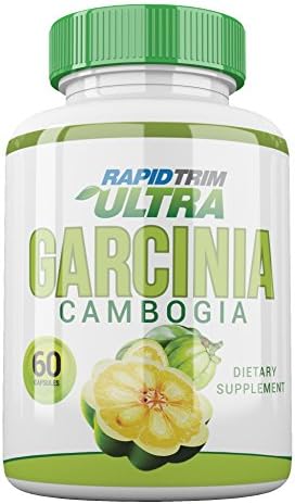 Rapid Trim Garcinia Cambogia - Controls Appetite, Blocks Fat Production, 100% Safe, Pure Ingredients - All Natural Appetite Suppressant with Hydroxycitric Acid HCA