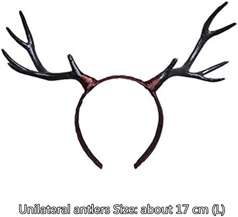 D Style Cute Deer ELF Queen Cosplay Antlers Headband Headdress fit All Party Black