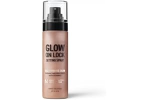 Hard Cand~y Glow On Lock Setting Spray, Alcohol-Free, 16 Hour Hold, Luminous Finish, 100 mL (Pack of 1)