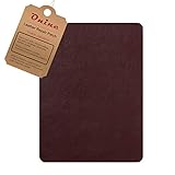 Leather Couch Patch, Genuine Faux Leather Repair Patch, Peel and Stick for Sofas, car Seats, Hand Bags,Furniture, Jackets, Large Size 8-inch x 11-inch (red)