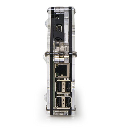 Zebra Bold - case for Raspberry Pi B+ and 2B (Black Ice)