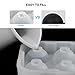 VOGEK Sphere Ball Maker Tray Clear Round Silicone Lid for Chilling Burbon Whiskey, Cocktails, Vodka, Leak Free Ice Molds, 2 Inch 6