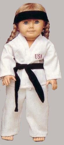 Martial Arts Outfit. Fits 18 Inch Dolls like American Girl.