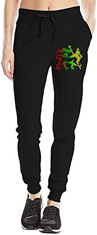 KANSHIFULLL Lion Of Judah Rasta Reggae Roots Women's 100% Cotton Novelty Close Up Sport Casual Sweatpants