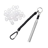 FUSIGO Wacky Rig Tool and O Rings, Fishing Rigging