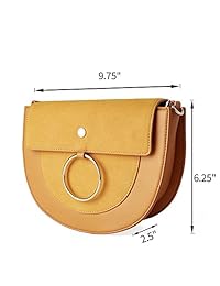 Bolso bandolera para mujer Bolso cerrojo Bolso alforja Bolso de hombro para mujer de The Lovely Tote Co.