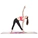 Aimerday High Density PVC Printed Yoga Mat Exercise Non-Slip Mats 72 x 24-Inches Anti-Tear Floor Mat with Carring Strap and Bag