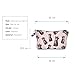 ZAONE Women Makeup Bags 3D Printing Zipper Cosmetic Bag with Multicolor Pattern Cute Unicorn Collection Cosmetics Pouchs for Travel Ladies Women Eyebrow Pencil Case Organiser (Crown Cat)
