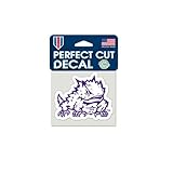 TCU Horned Frogs Alternate Frog Logo Perfect Cut Decal 4 x 4