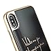 Ted Baker Fashion Premium Tempered Glass Case for iPhone Xs Max, Protective Cover iPhone Xs Max for Professional Women/Girls - Champagne