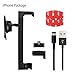 Sinjimoru iPhone Car Dock, Dashboard Car Cradle for Apple iPhone XR/XS Max/X/8/7/6, Includes Charging Cable, Lightning, 12V Compatible, Black