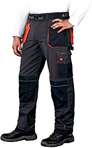Arbeitshose Leber&Hollman Working Trousers for Men - Long Lightweight Cargo Work Pants - with Pockets for Knee Pads - with Elasticated Waist - Robust Workwear