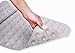 Bath and Shower Mat – Extra Large Antibacterial Mildew Resistant PVC and BPA Free Non-Slip Rug for Tubs and Bathrooms with Suction Cups 16”x40” (White)