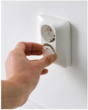 Blanc Obturateur De Prise 11 Cache Prises Avec 1 Cle Ikea Patrull 12 Pieces Caches Prises Securite Domestique