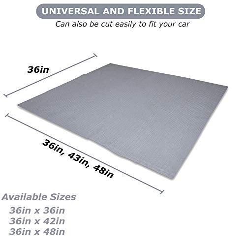 TrailOn Cargo Car Roof Mat (Universal) Rooftop Protective Storage and Travel Pad for Racks, Carriers, Rails on Autos, Trucks, SUVs | Water and Skid-Resistant Exterior Protection (X-Large, Sahara)