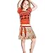 Tacobear Moana Costume Girls Adventure Outfit Halloween Cosplay Party Princess Dress Up for Little Girls