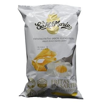 Kartoffelchips mit fritiertem Ei 130g, La Santamaria
