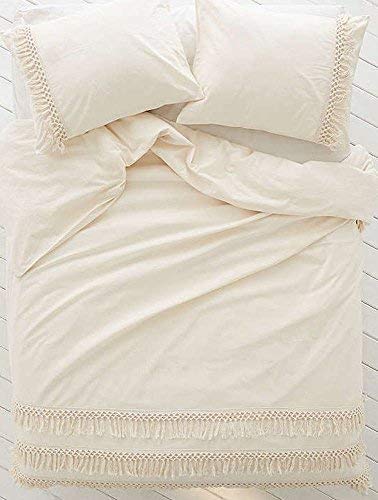 1 White+Duvet+Fringed+Cotton+Tassel