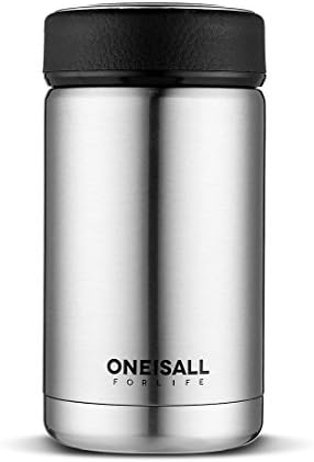 CENSUN 400ML 14oz Stainless Steel Flask Double-walled Insulated Vacuum Thermos Tumbler Cup Travel Drinking Mug Leak Proof Outdoor Sport Hot Cold Water Bottle (Silver)