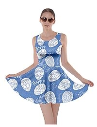 CowCow - Vestido de patinador para mujer, diseño de huevos de Pascua, multicolor