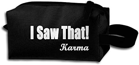 I Saw That Karma Travel&amp;home&amp;Office Portable Make-up Receive Bag Hand Cosmetic Bag With Hanging