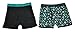 Calvin Klein Boys Black & Teal Logo 2Pk Underwear Boxer Briefs
