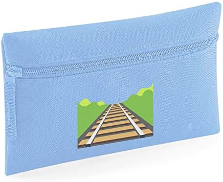 Apparel Printing Emoji Railway Track Small Flat Pencil Case