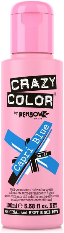 Crazy Color Capri Blue 4 x 100ml Semi-Permanent Hair Dye Vegan