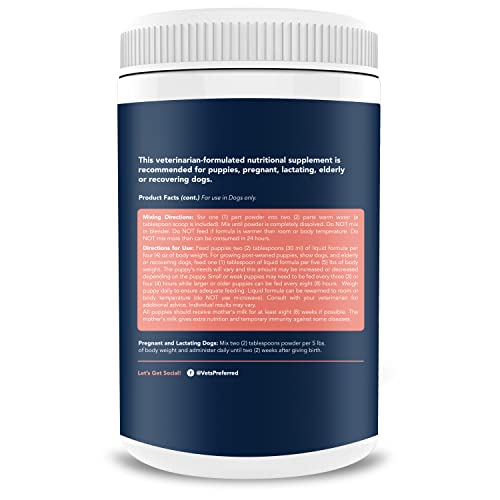 Vets Preferred Puppy Milk Replacement Formula - Dog Milk Replacer ...